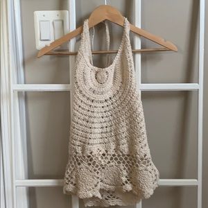 Knit swimsuit cover up